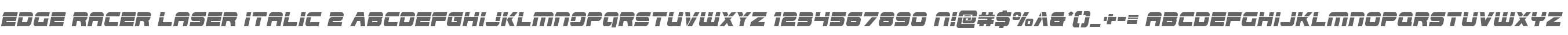 Edge Racer Laser Italic 2