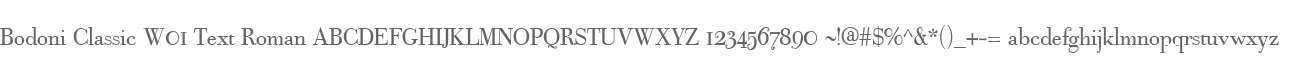 Bodoni Classic W01 Text Roman
