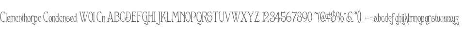 Clementhorpe Condensed W01 Cn