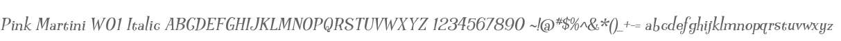 Pink Martini W01 Italic