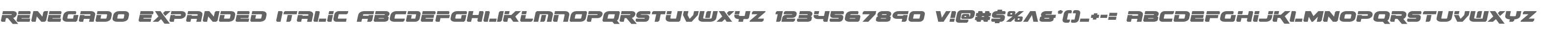 Renegado Expanded Italic