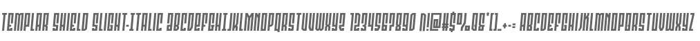 Templar Shield Slight-Italic