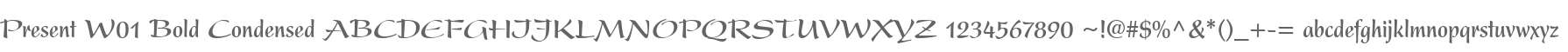 Present W01 Bold Condensed