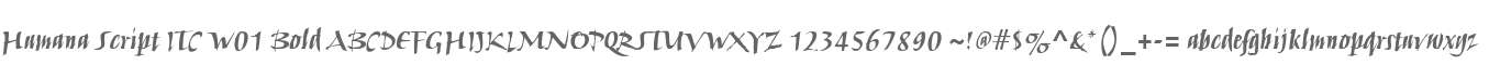 Humana Script ITC W01 Bold