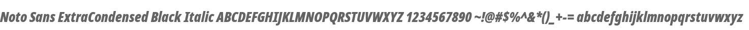 Noto Sans ExtCond Blk