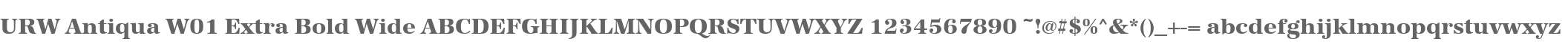 URW Antiqua W01 Extra Bold Wide