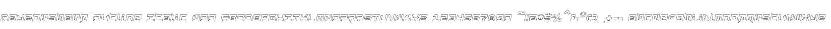 RayzorSharp Outline Italic W00