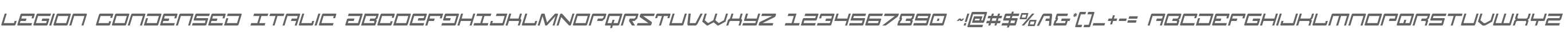 Legion Condensed Italic