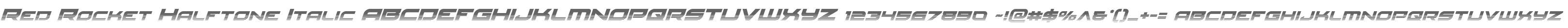 Red Rocket Halftone Italic