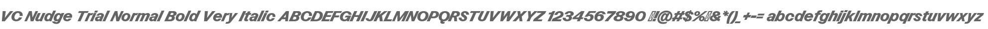 VC Nudge Trial Normal Bold