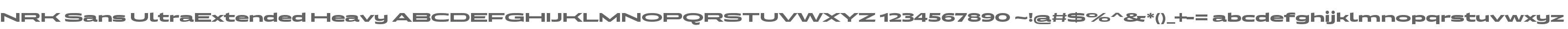 NRK Sans UltraExtended Heavy