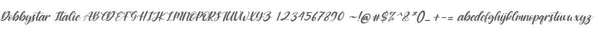 Dobbystar Italic