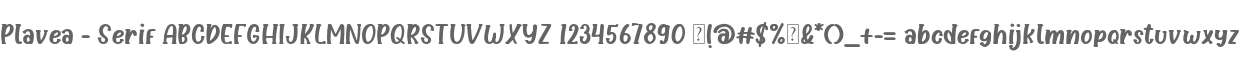Plavea - Serif