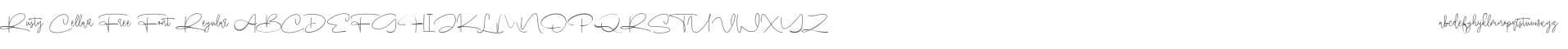 Rusty Cellair Free Font