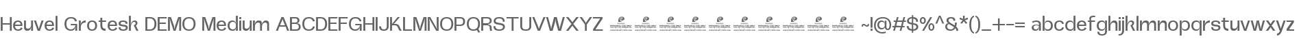 Heuvel Grotesk DEMO Med