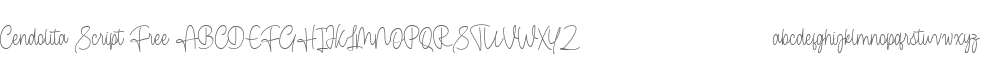 Cendolita Script Free