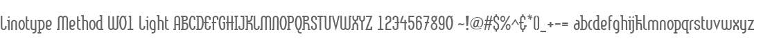 Linotype Method W01 Light