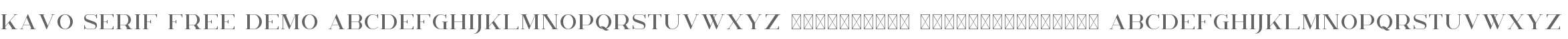 Kavo Serif Free Demo