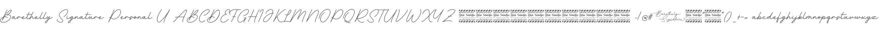Barethelly Signature Personal U