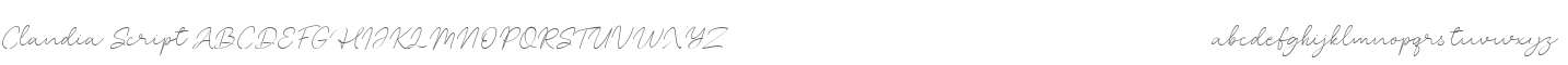 Clandia Script