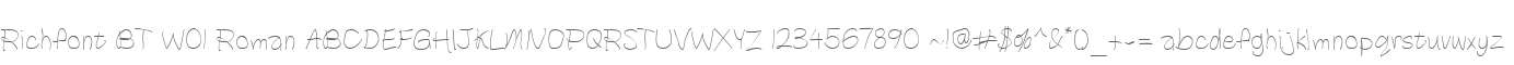 Richfont BT W01 Roman