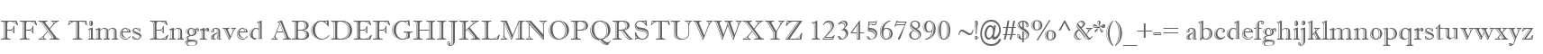 FFX Times Engraved