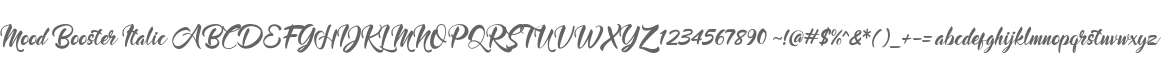 Mood Booster Italic