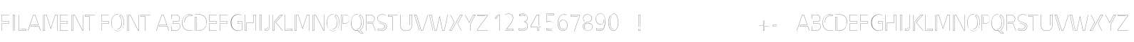 filament font