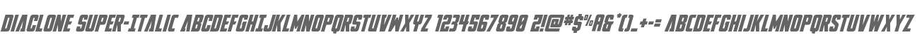 DiaClone Super-Italic