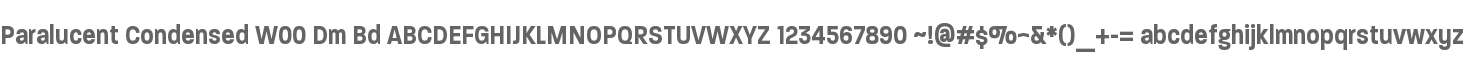 Paralucent Condensed W00 Dm Bd