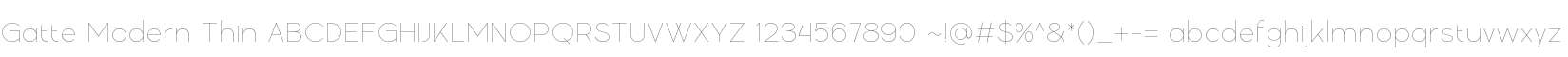 Gatte Modern Thin