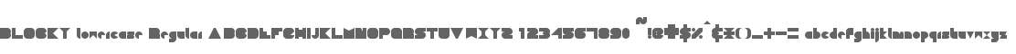 BLOCKY lowercase