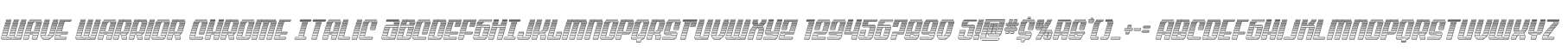 Wave Warrior Chrome Italic