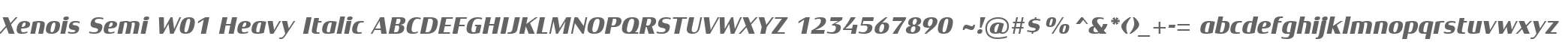 Xenois Semi W01 Heavy Italic