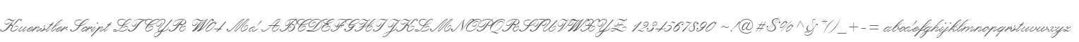 Kuenstler Script LT CYR W04 Md