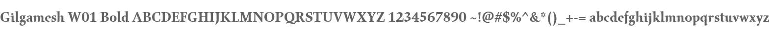 Gilgamesh W01 Bold