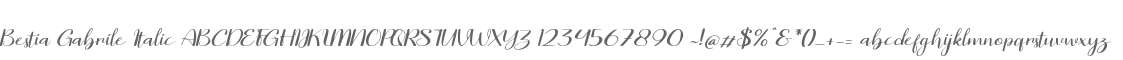 Bestia Gabrile Italic