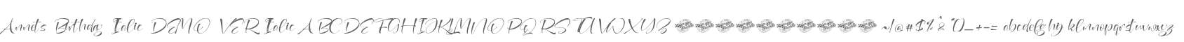 Annets Birthday Italic DEMO VER