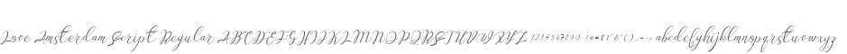 Love Amsterdam Script Regular