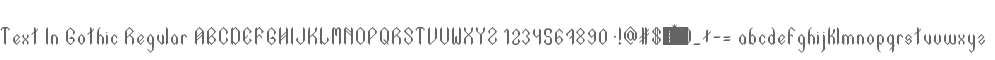 Text In Gothic Regular