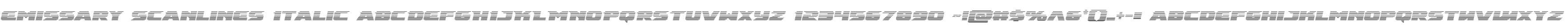 Emissary Scanlines Italic