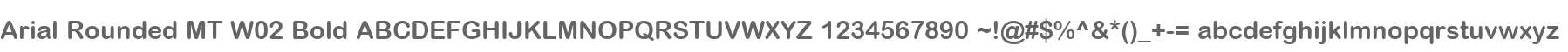 Arial Rounded MT W02 Bold