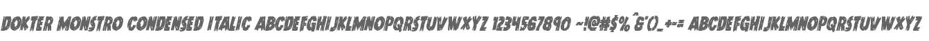 Dokter Monstro Condensed Italic