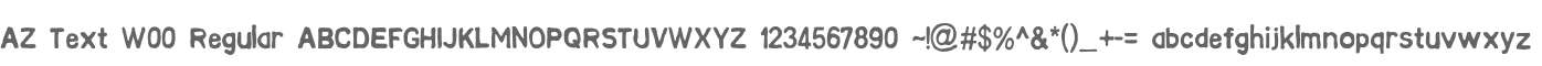 AZ Text W00 Regular