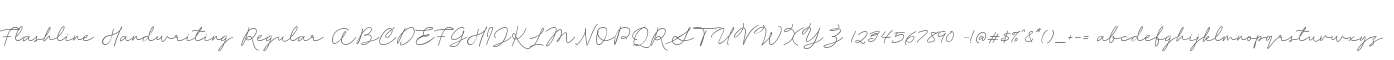 Flashline Handwriting