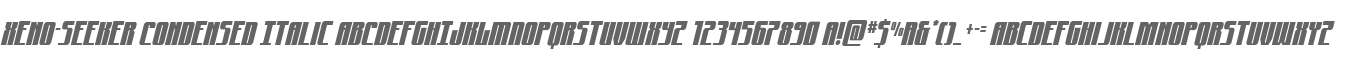 Xeno-Seeker Condensed Italic