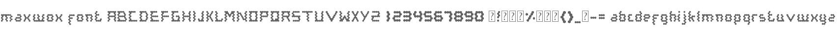 maxwox font