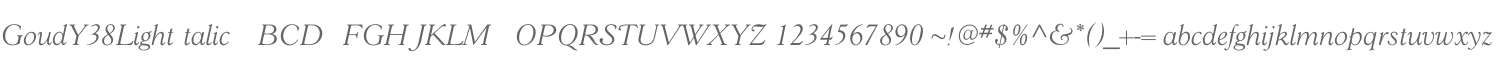 GoudY38LightItalic
