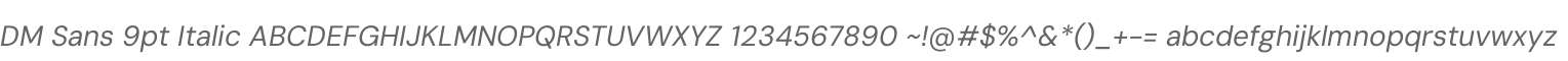 DM Sans 9pt