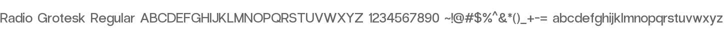 Radio Grotesk